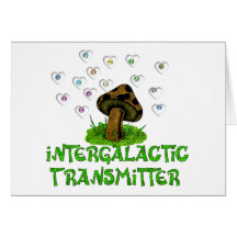 Émetteur intergalactique cartes de vœux