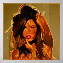 emilie sweetwood on canvas poster