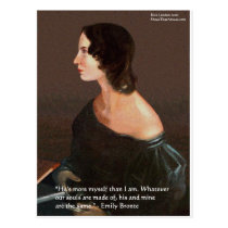 Emily Bronte "Souls Same" Love Quote Gifts & Cards postcards