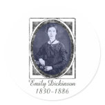 Emily Dickinson Round Stickers