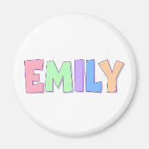 Emily Pastel Rainbow Fridge Magnets