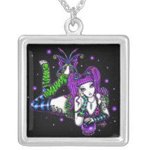 "Emily" Rainbow Crystal Ball Fairy Necklace
