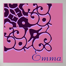 Emma Designer Name Poster - Customizable