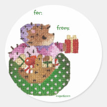 emma hedgewick gift tag sticker