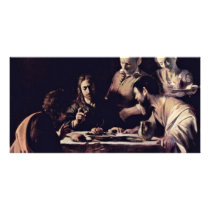 Emmausmahl By Michelangelo Merisi Da Caravaggio Photo Greeting Card
