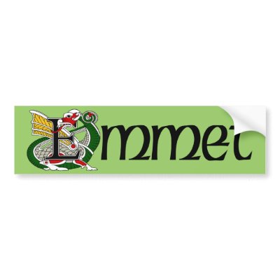 Emmet Celtic Dragon Bumper Sticker by irishcountry