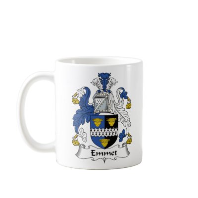 Emmet Family Crest Coffee Mug by coatsofarms