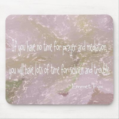 Emmet Fox quote Mouse Mats by ramey7