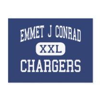Emmet J Conrad - Chargers - High - Dallas Texas Postcard