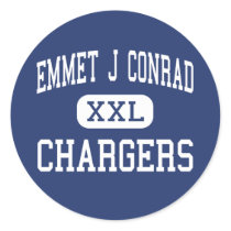 Emmet J Conrad - Chargers - High - Dallas Texas Stickers