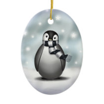 Emmy the Emperor Penguin - Ornament
