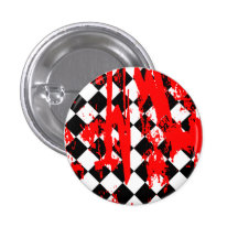 Emo Argyle Paint Splatter Pins