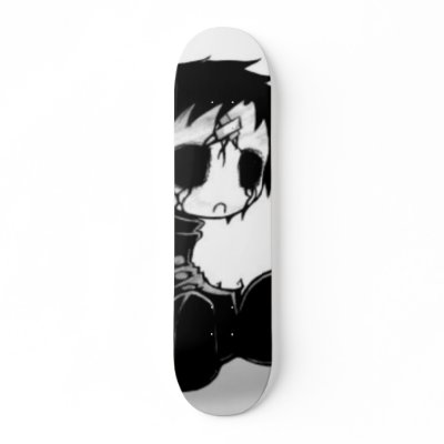 Emo_Doll Skate Board Deck by damonlittrell