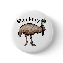 Emo Emu Pinback Buttons