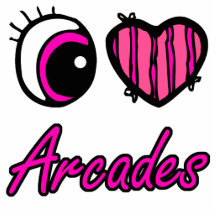 Emo Eye Heart I Love Arcades Photo Cutout