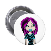 emo girl buttons
