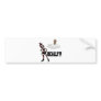 EMO GIRL CUPID REALLY DISS ANTI LOVE BUMPER STICKER