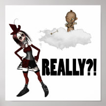 EMO GIRL CUPID REALLY DISS ANTI LOVE POSTERS