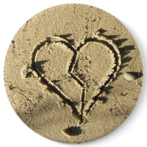 Emo Heart Bozo Button