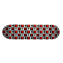 Emo Hearts & Stars Skateboard Deck