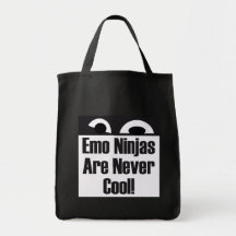 Emo Ninjas Are Never Cool Canvas Bags