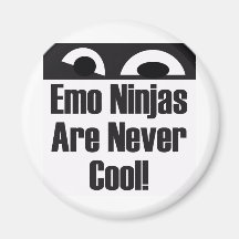 Emo Ninjas Are Never Cool Refrigerator Magnets