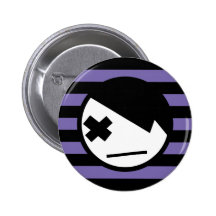 emo on stripes 1 pin
