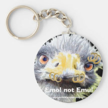 Emo ! pas émeu ! , porte-clé
