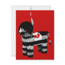 emo pinata custom invitation