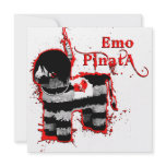 emo pinata invitations