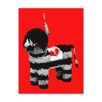 emo pinata postcard