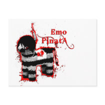 emo pinata post cards
