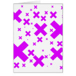 Emo Pink Crosses - Alternative Grunge Rock Punk Greeting Cards