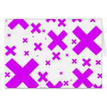 Emo Pink Crosses - Alternative Grunge Rock Punk Card