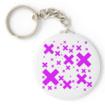 Emo Pink Crosses - Alternative Grunge Rock Punk Key Chains