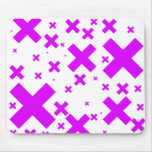 Emo Pink Crosses - Alternative Grunge Rock Punk Mouse Mats