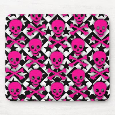 Emo Pink Skulls & Stars by Artamatik
