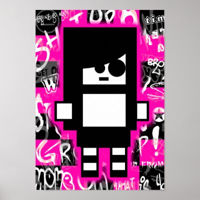 Emo Scene Girl Posters by Artamatik