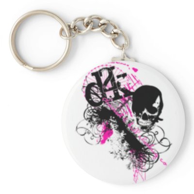 emo_skull key chain by annabeth1234
