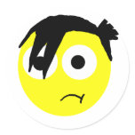 Emo Smiley Sticker