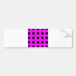 Emo Stripes Pink & Black - Alternative Grunge Rock Bumper Sticker