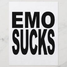 Emo Sucks Personalized Flyer