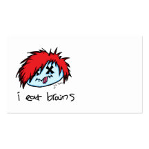 Emo Zombie Business Card Templates