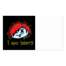 Emo Zombie (on dark backround) Business Card