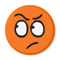 Emoticon Customizable Background Magnet