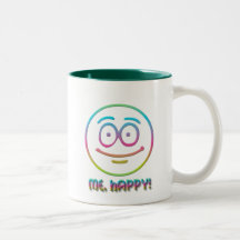 Emoticon "Me, Happy!" Coffee Mugs