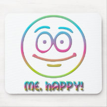 Emoticon "Me, Happy!" Mouse Pads