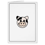 Emoticons - Cow Greeting Card