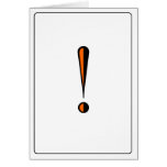 Emoticons - Exclamation! Greeting Cards