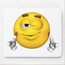Emotion Guy - Wink Mousepad mousepads